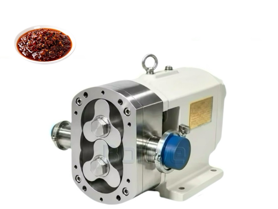Stainless Steel Rotary Lobe Pump for Hot Sauce Transfer
