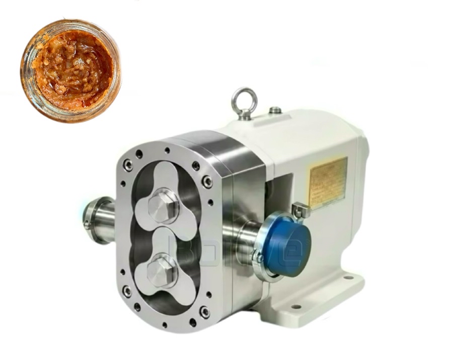 Stainless Steel Rotary Lobe Pump for Hot Sauce Transfer