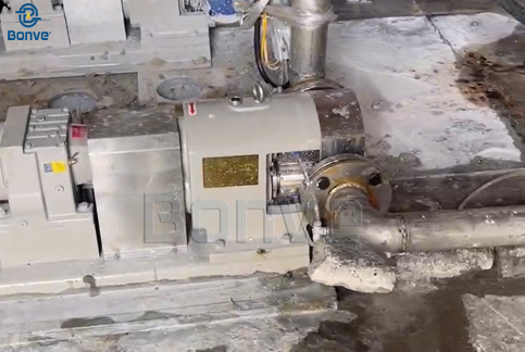 Calcium Carbonate Transfer Pump Case I Bonve Lobe Pump Application